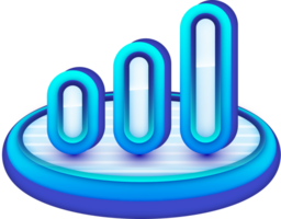 Geschäft Diagramm Graph, 3d Element png