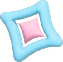 schattig sprankelend ster 3d element png