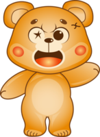 dibujos animados caracteres osito de peluche oso png