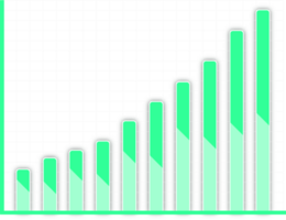 verde gráfico gráfico estoque mercado png