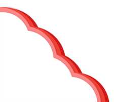 nuage abstrait papier Couper png