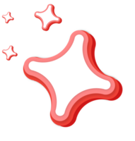 Star abstrakt Papier Schnitt png