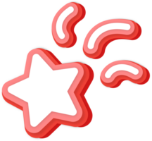 Star abstrakt Papier Schnitt png