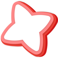 Star Abstract Paper Cut png