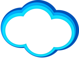 süß Wolke abstrakt, Papier Schnitt Illustration png