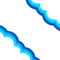 Cute Cloud Abstract, Paper Cut Illustration png