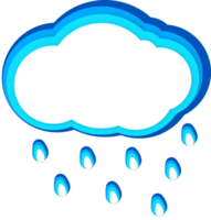 süß Wolke abstrakt, Papier Schnitt Illustration png