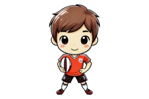 cartoon cute sportsperson png