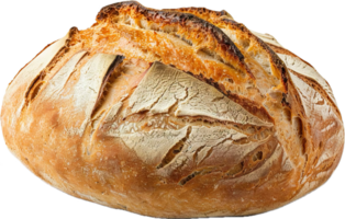 ambachtelijk zuurdesem brood met knapperig textuur. png