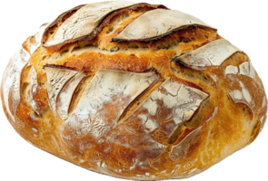 artisan levain pain avec croustillant texture. png