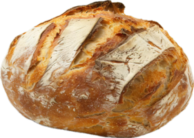 artesano de masa fermentada un pan con crujiente textura. png