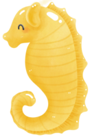 desenho animado amarelo cavalo marinho png