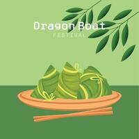 Dragon Boat Festival Background vector