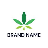 Cannabis or Marijuana Leaf Logo vector