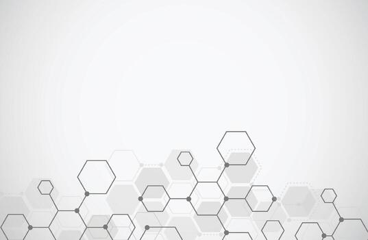 Molecule structure abstract tech background. Medical design. Science template, wallpaper or banner vector