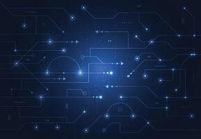 Abstract digital background with technology circuit board texture. Electronic motherboard illustration. Communication and engineering concept vector