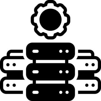 Solid black icon for raid vector