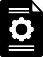 Solid black icon for set vector