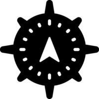 Solid black icon for navigation vector