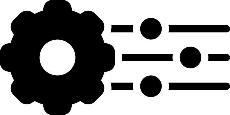 Solid black icon for customization