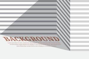 Background design with strips in 3d Monochrome style vector