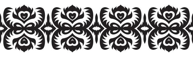 Ethnic seamless border pattern. Ornament illustration. Classic ornate element. Baroque floral vintage style. Decorative border design for frame, textile, fabric, clothing, carpet, curtain, rug. vector