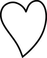 Heart icon Doodle clipart vector