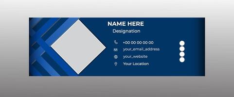 Professional Email Signature Design Template vector