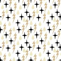 Magic celestial seamless pattern, hand drawn mystical elements. vector