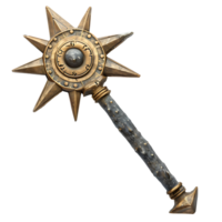 Morning star weapon on isolated transparent background png