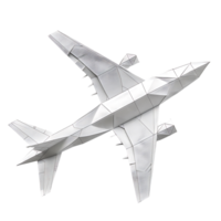 Weiß Papier Flugzeug auf isoliert transparent Hintergrund png
