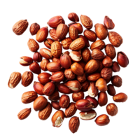 Peanuts on isolated transparent background png