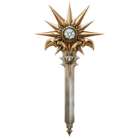 Morning star weapon on isolated transparent background png