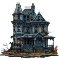 Haunted house on isolated transparent background png