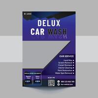 Car Wash Flyer, Car Cleaning Service template, a4 car wash service flyer, automobile wash service leaflet design, Car Wash Business Promotion Poster vector