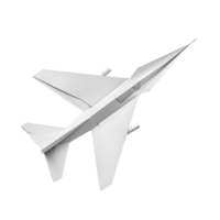 Weiß Papier Flugzeug auf isoliert transparent Hintergrund png