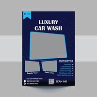 Car Wash Flyer, Car Cleaning Service template, a4 car wash service flyer, automobile wash service leaflet design, Car Wash Business Promotion Poster vector