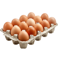 eieren in dienblad Aan geïsoleerd transparant achtergrond png