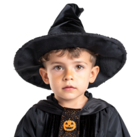 jongen kind halloween kostuum truc of traktatie Aan geïsoleerd transparant achtergrond png