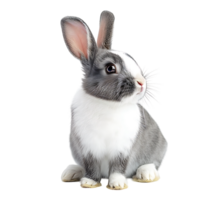 schattig konijn konijn Aan geïsoleerd transparant achtergrond png