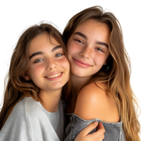 Girl bestfriend on isolated transparent background png