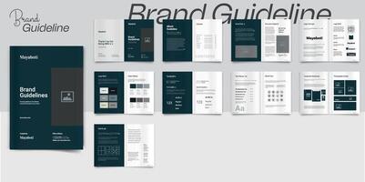 Minimalist Brand Guidelines Design vector