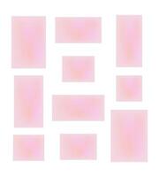 A set of gradient templates for social media. Pink girly pastel backgrounds. Collection of abstract blurry backgrounds. vector