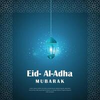 eid Alabama adha Mubarak social medios de comunicación enviar hermosa islámico antecedentes vector