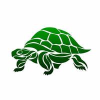 illustration graphics of tribal art design turtle on a white background vector