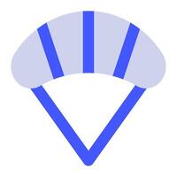 Parachute icon for web, app, infographic vector