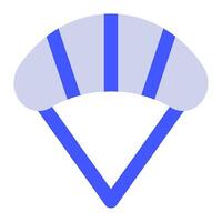 Parachute icon for web, app, infographic vector