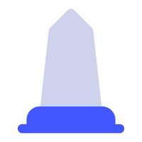 Monumento icono para web, aplicación, infografía vector