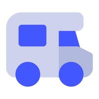RV icon for web, app, infographic vector
