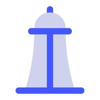 Space Needle icon for web, app, infographic vector